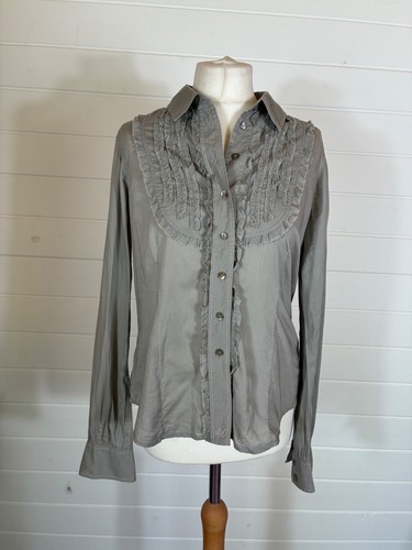 Whistles y2k grey blouse pink - grey,