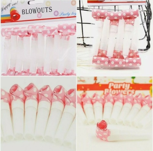 Pcs pink blowouts whistle - 10,