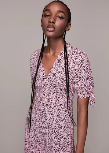 Whistles pink black leopard - whistles, pink/black