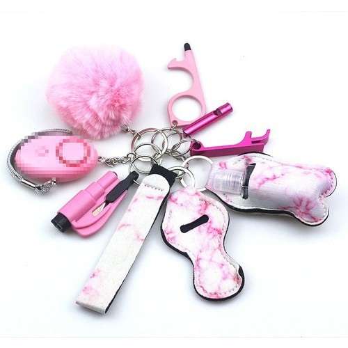 Personal alarm keychain set - keychain,